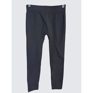 Lukees Women's‎ Black Leggings Fleece Lined Stretch Minimalist Athleisure M/L